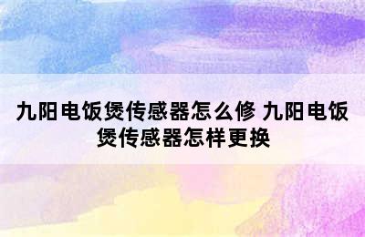 九阳电饭煲传感器怎么修 九阳电饭煲传感器怎样更换